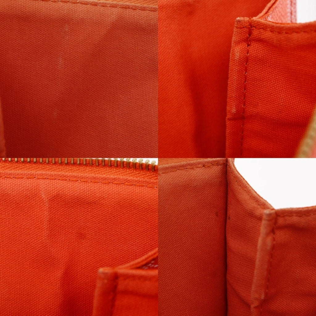 Louis Vuitton Orange Pimont Damier Canvas Handbag Tote Bag