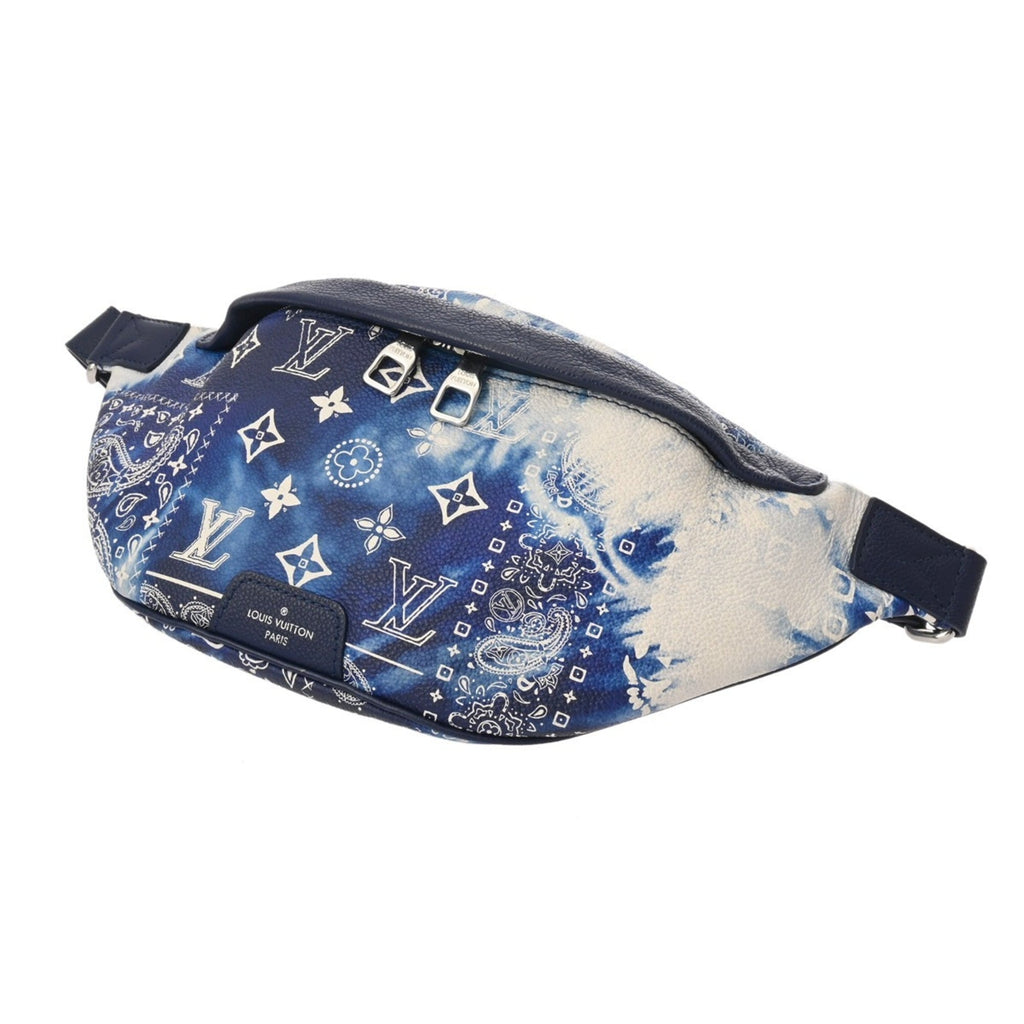 Louis Vuitton Blue Leather Sling Bag