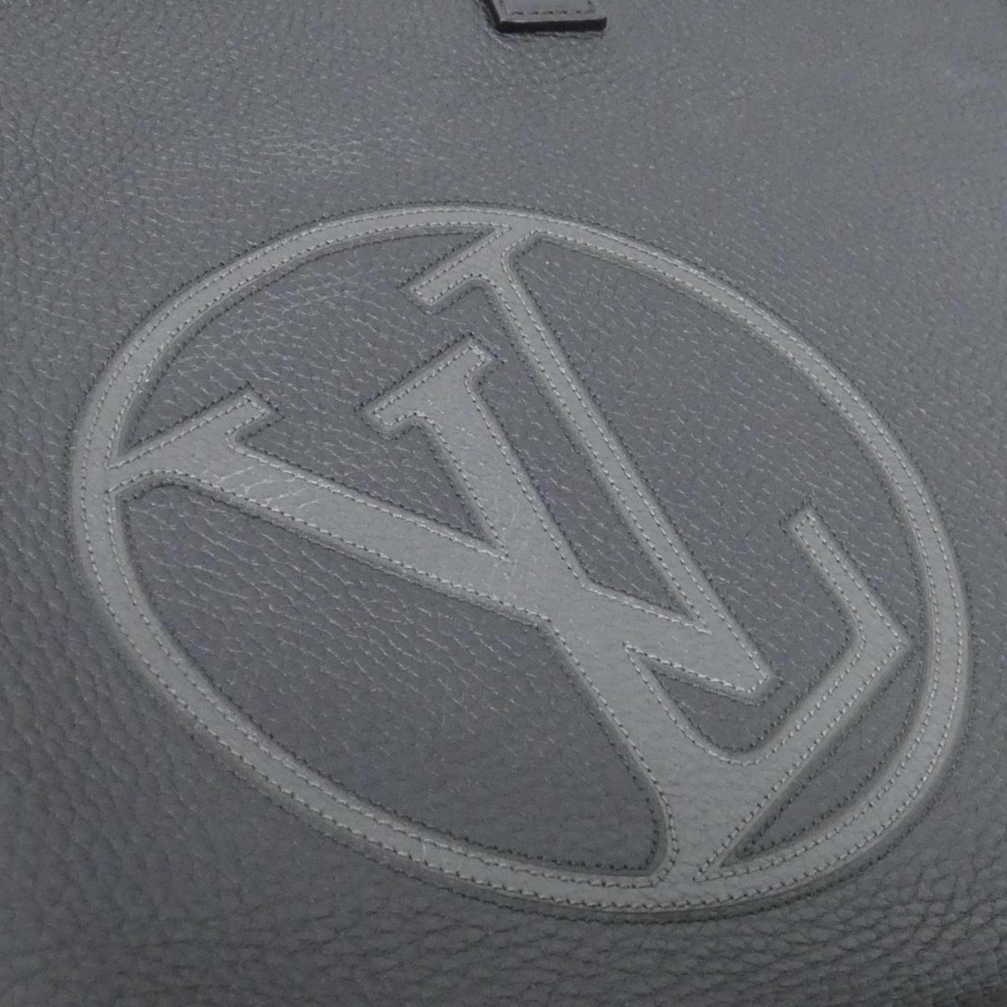 Louis Vuitton Black Leather Shoulder Bag