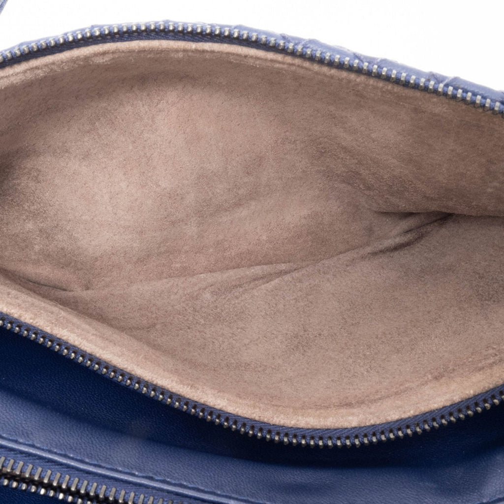 Bottega Veneta Navy Leather Shoulder Bag