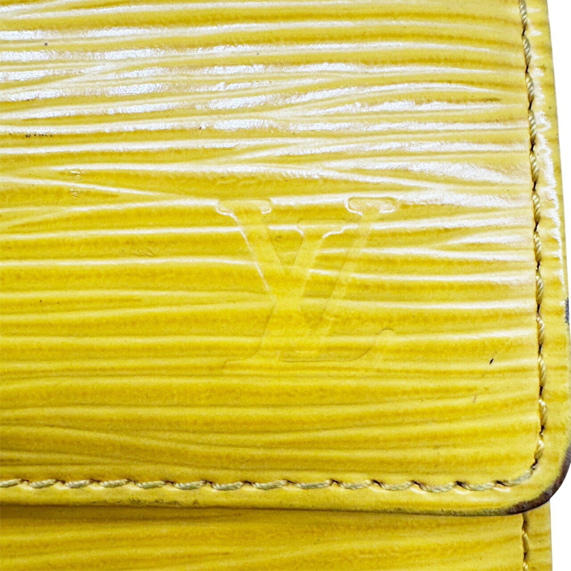 Louis Vuitton Yellow Epi Leather Long Wallet