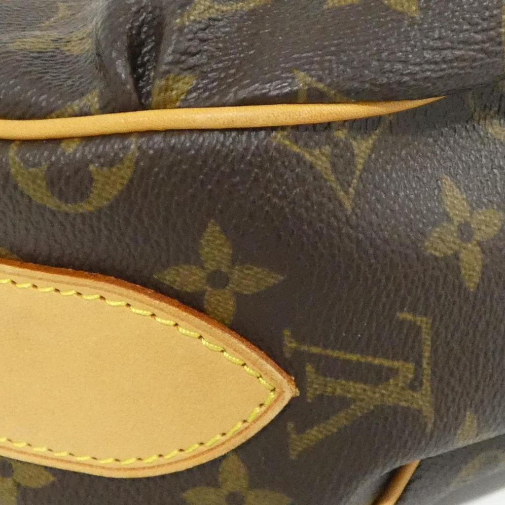 Louis Vuitton Brown Coated Canvas Shoulder Bag