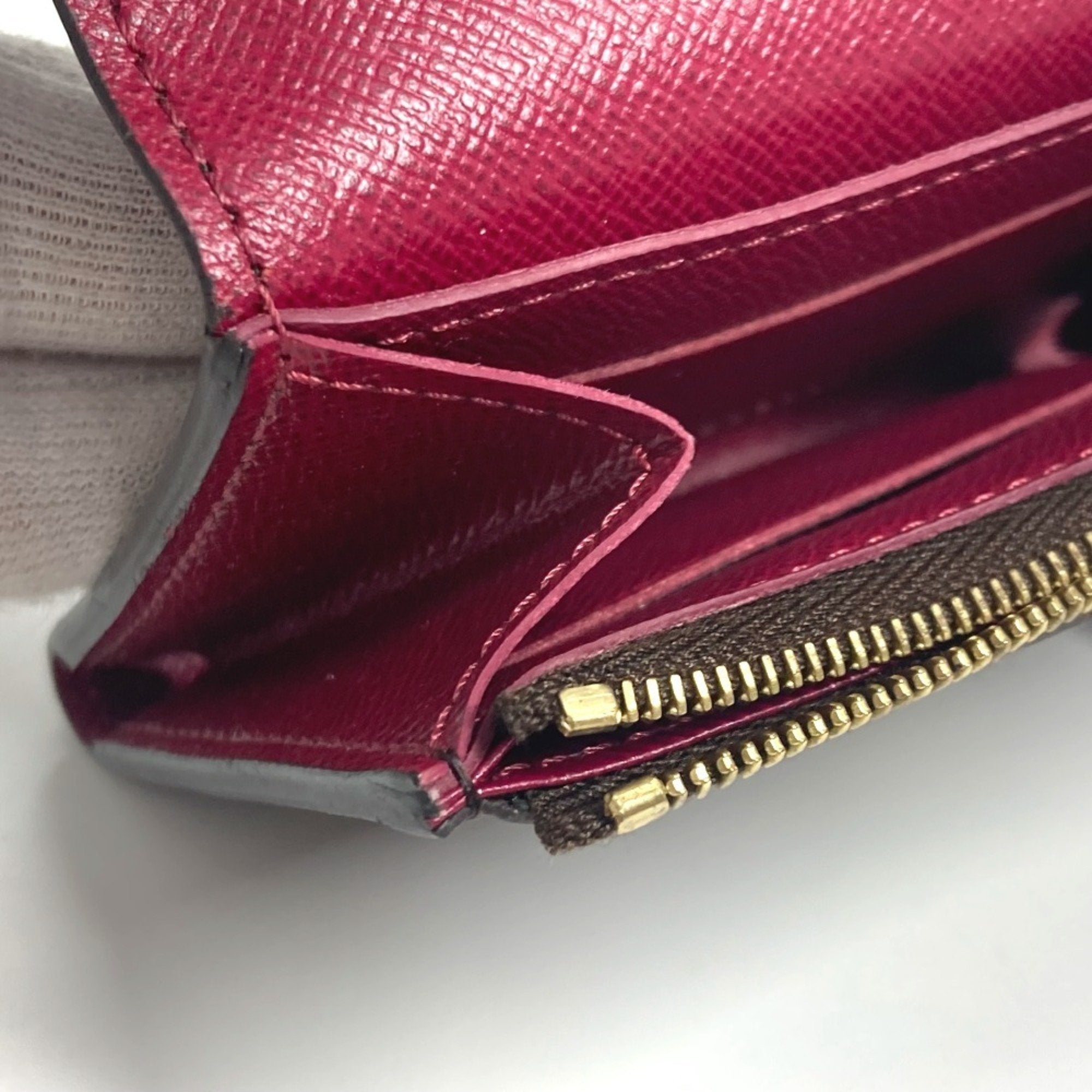 Louis Vuitton Brown Pink Metal Wallet
