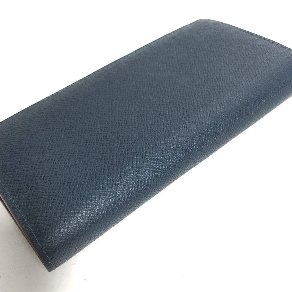 Louis Vuitton Taiga Blue Ocean Taiga Leather Long Wallet