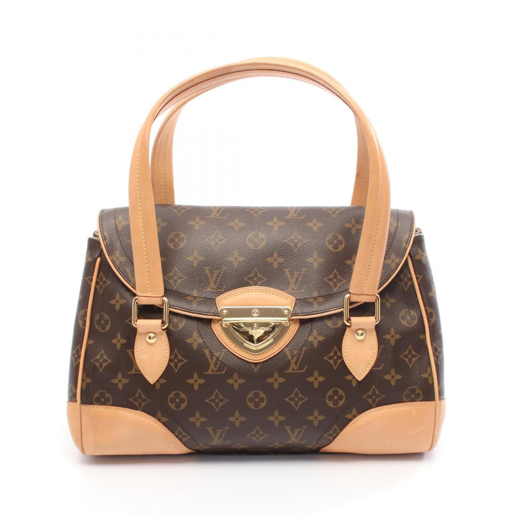 Louis Vuitton Brown Coated Canvas Leather Shoulder Bag
