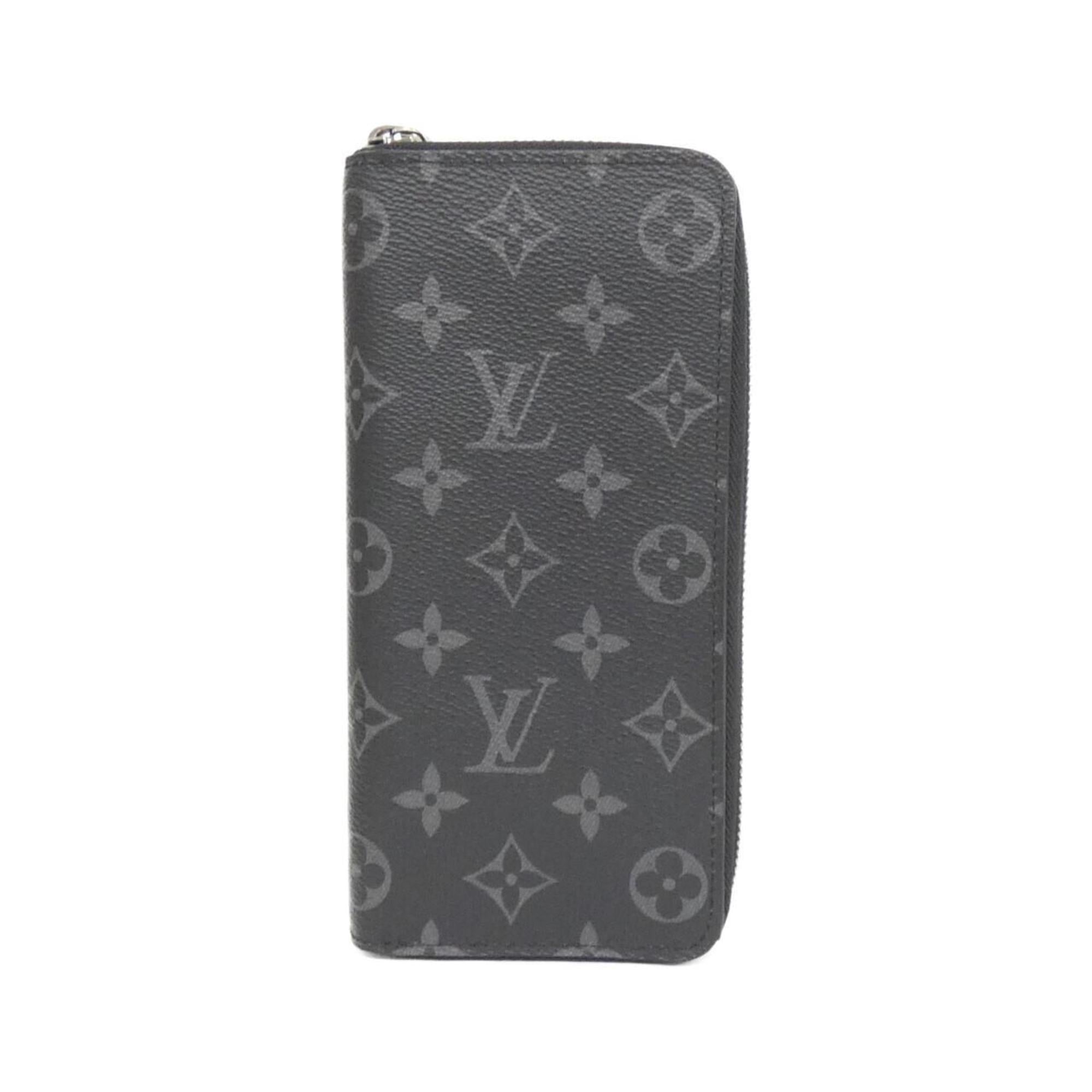Louis Vuitton Monogram Eclipse Black Coated Canvas Long Wallet