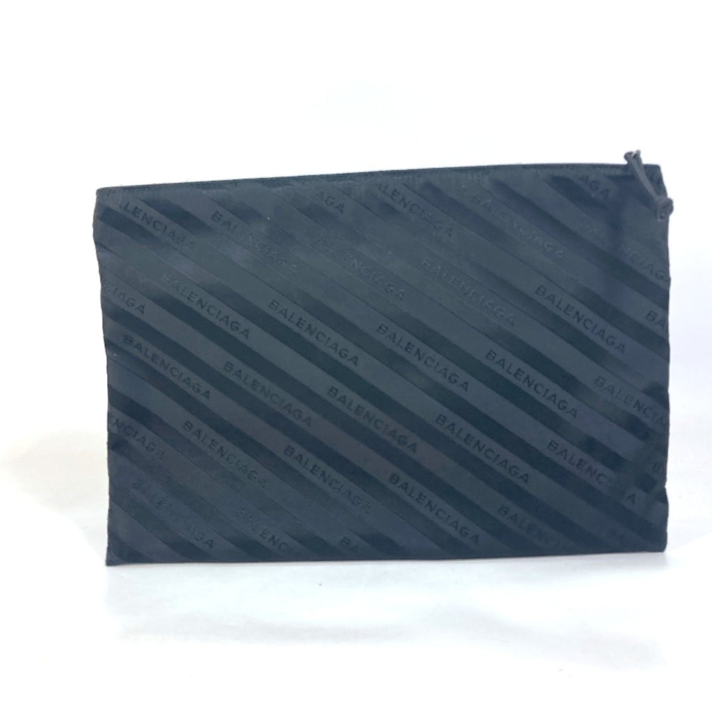 Balenciaga Black Cloth Clutch