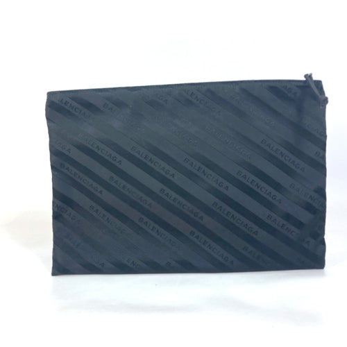 Balenciaga Black Cloth Clutch