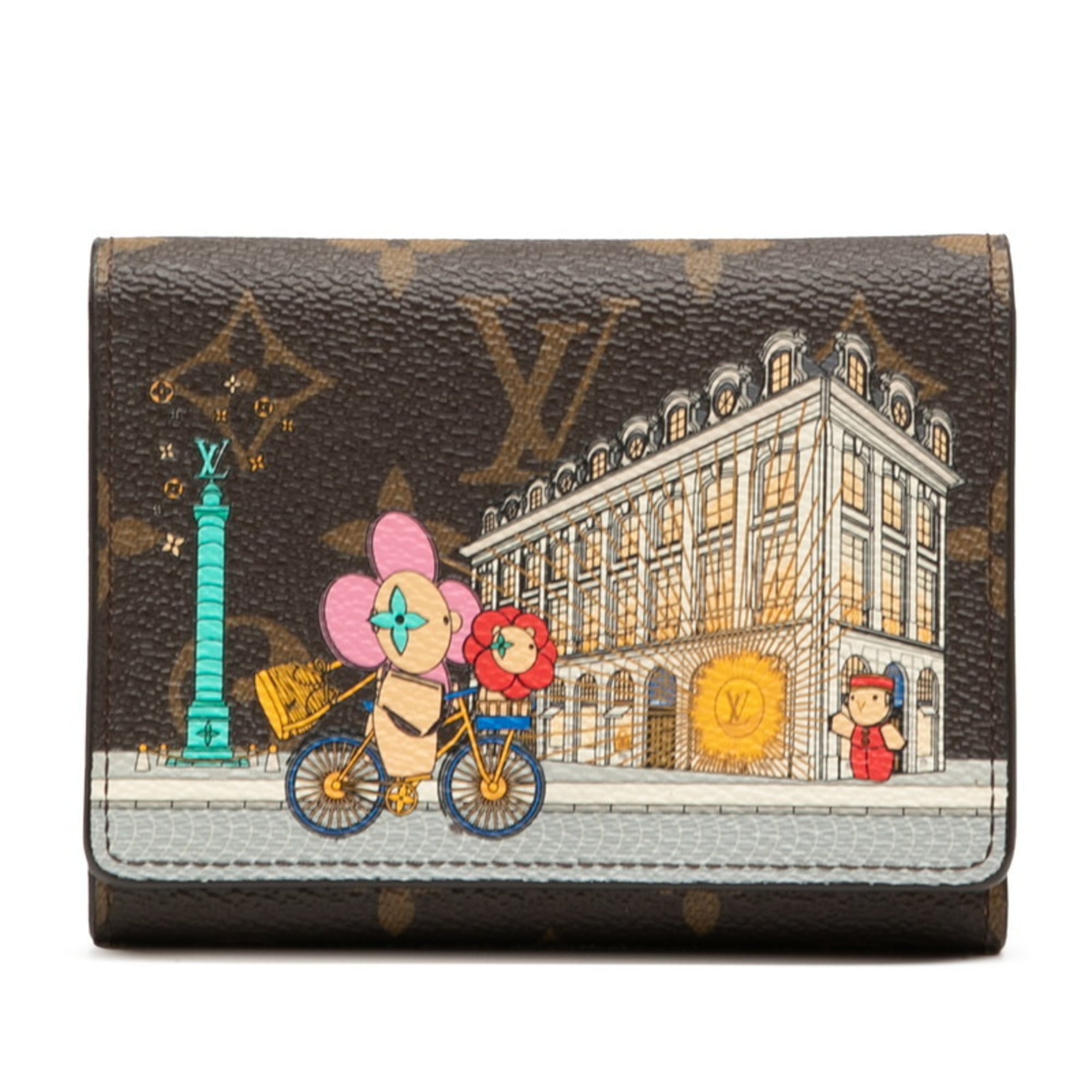 Louis Vuitton Brown Monogram Multi-Color Pvc Wallet (Tri-Fold)