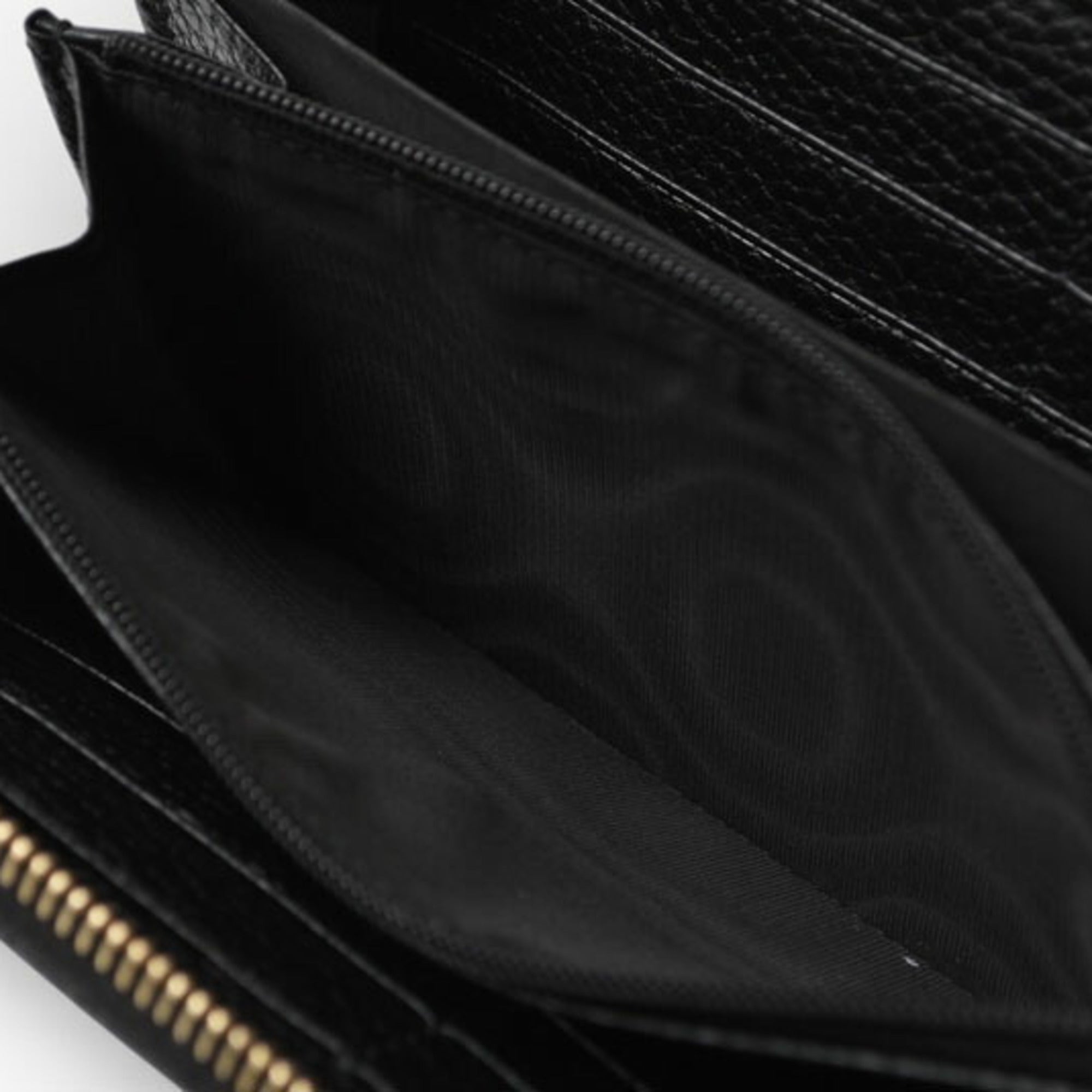 Gucci Black Leather Long Wallet (Bi-Fold) (Pre-Owned)