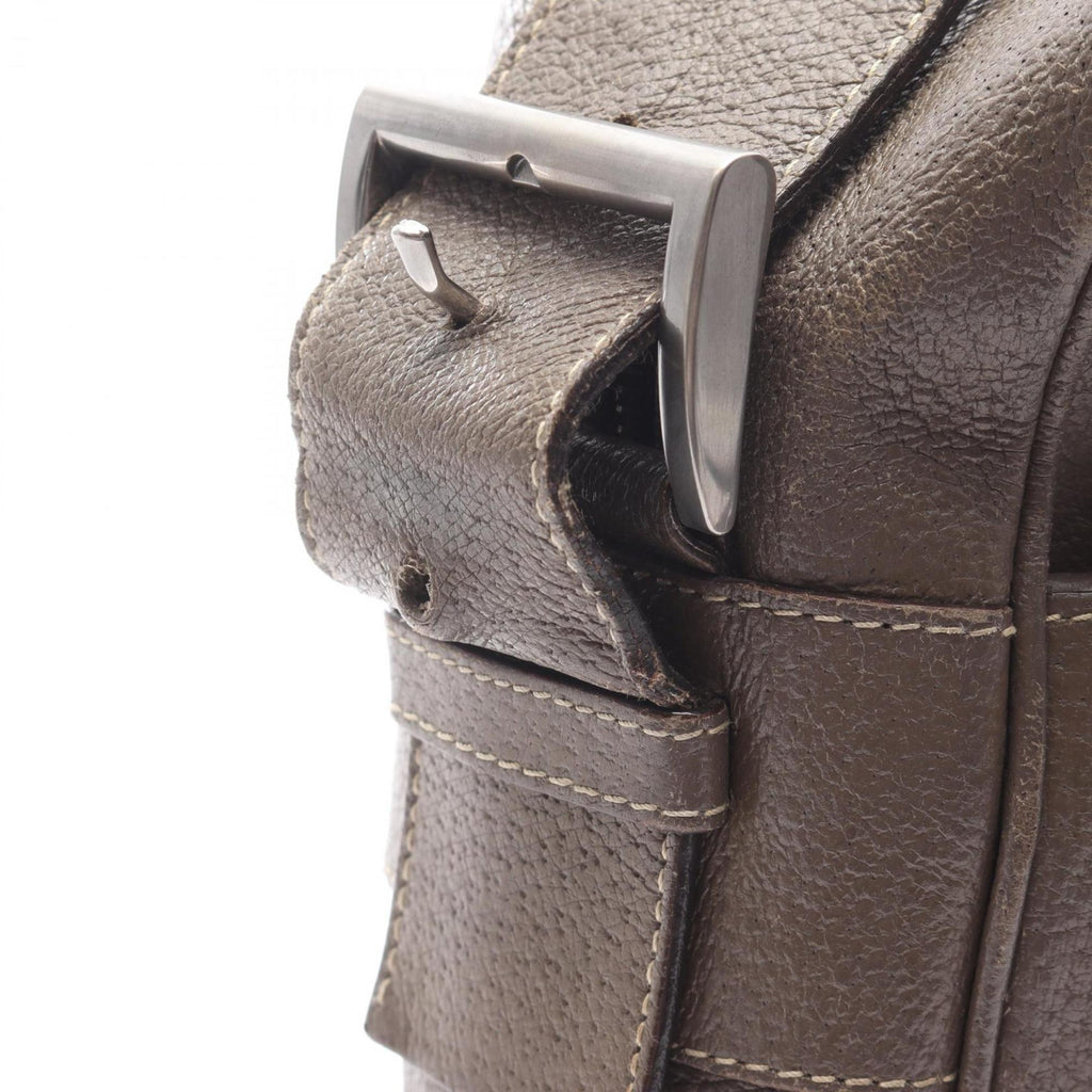 Prada Brown Leather Shoulder Bag