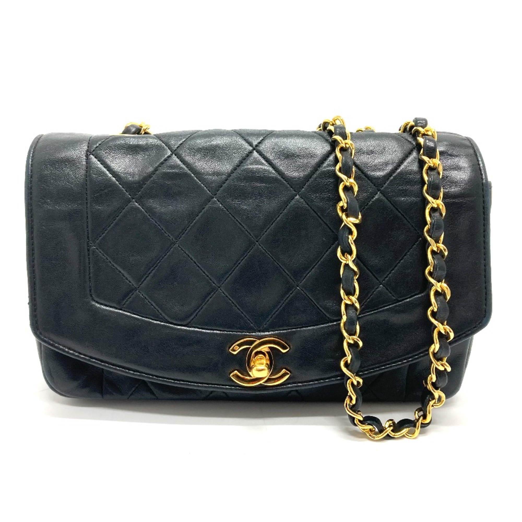 Chanel Black Leather Shoulder Bag