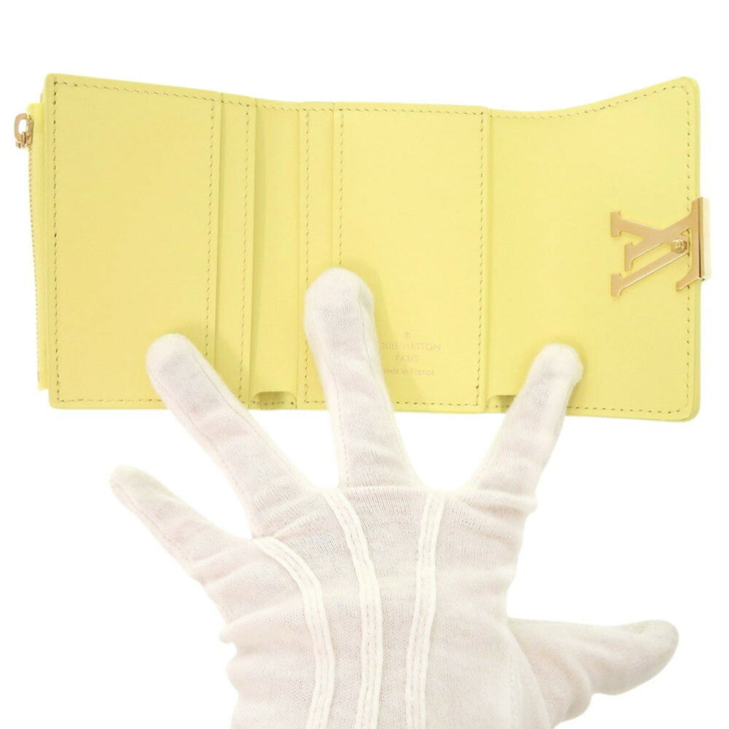 Louis Vuitton Yellow Leather Wallet (Tri-Fold)