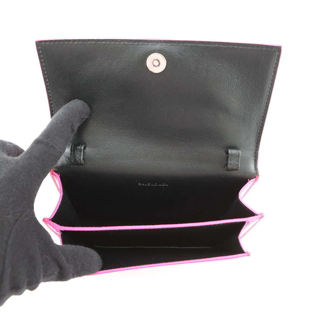 Balenciaga Pink Leather Handbag Pouch Shoulder