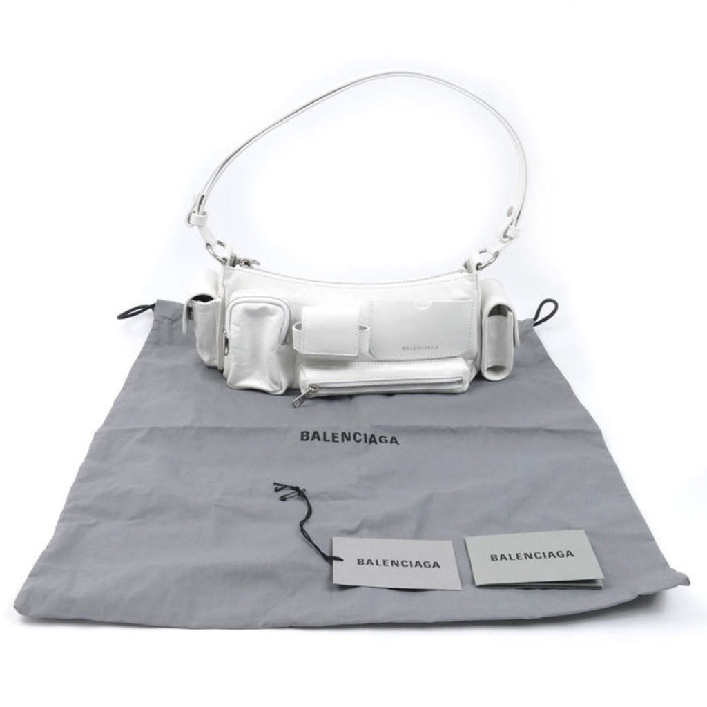 Balenciaga White Leather Shoulder