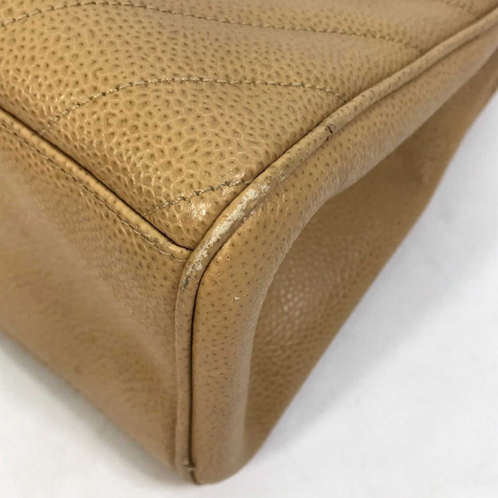 Chanel Beige Leather Handbag