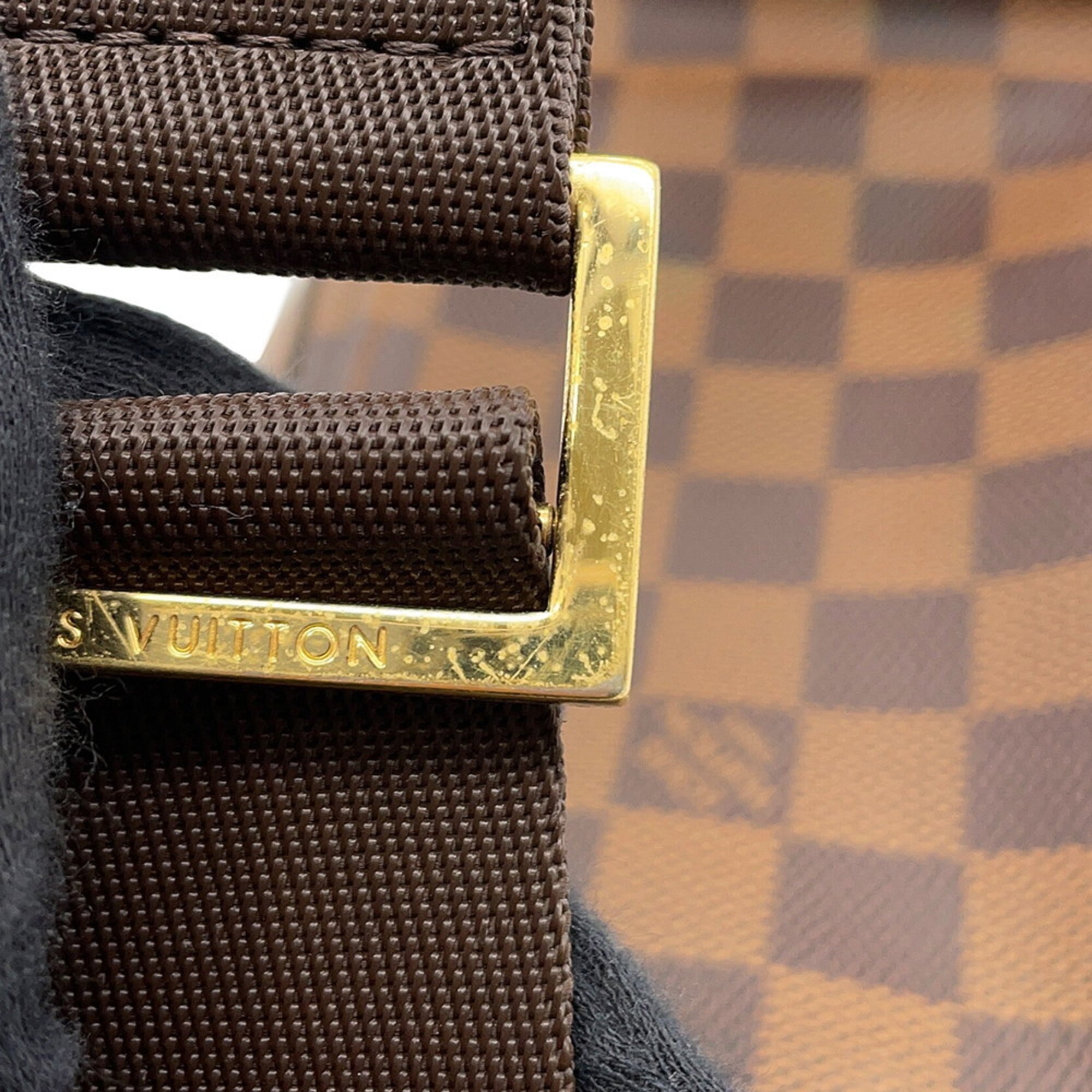 Louis Vuitton Brown Damier Canvas Ebene Damier Canvas Pouch Shoulder Bag Sling Bag