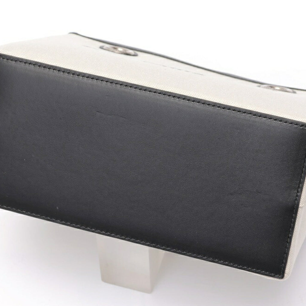 Balenciaga Black Canvas Leather Tote