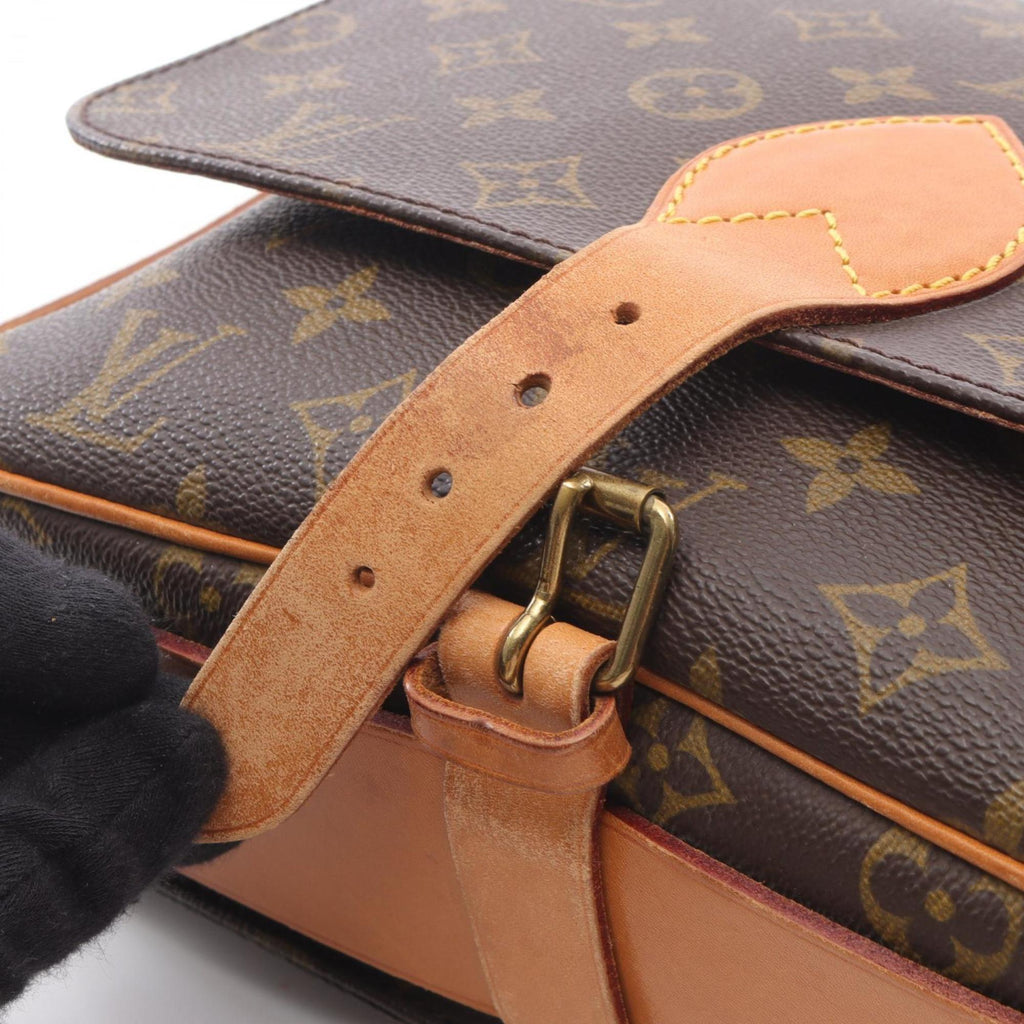 Louis Vuitton Brown Coated Canvas Pvc Leather Shoulder Bag