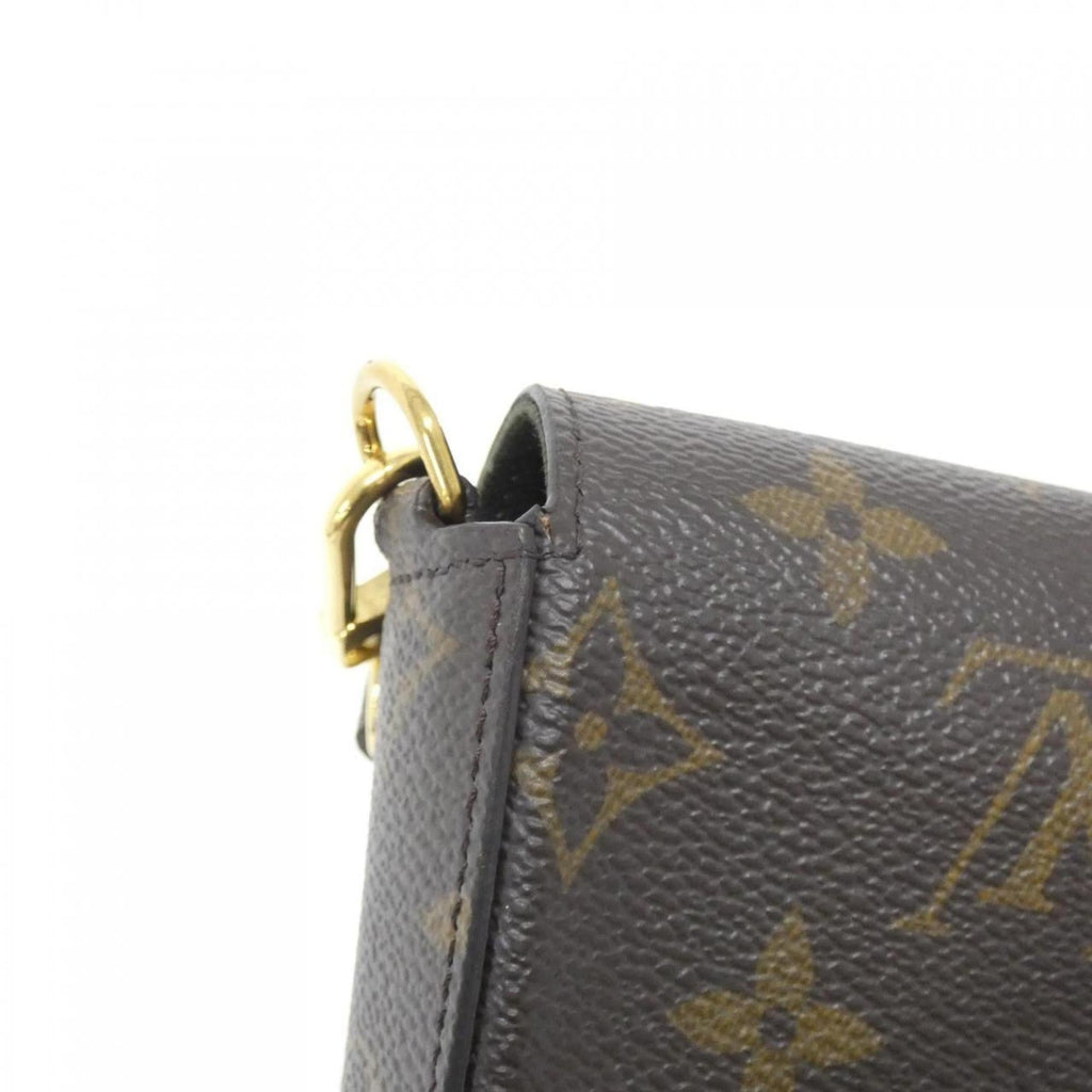 Louis Vuitton Khaki Marron Monogram Monogram Coated Canvas Pochette Pouch Shoulder Bag