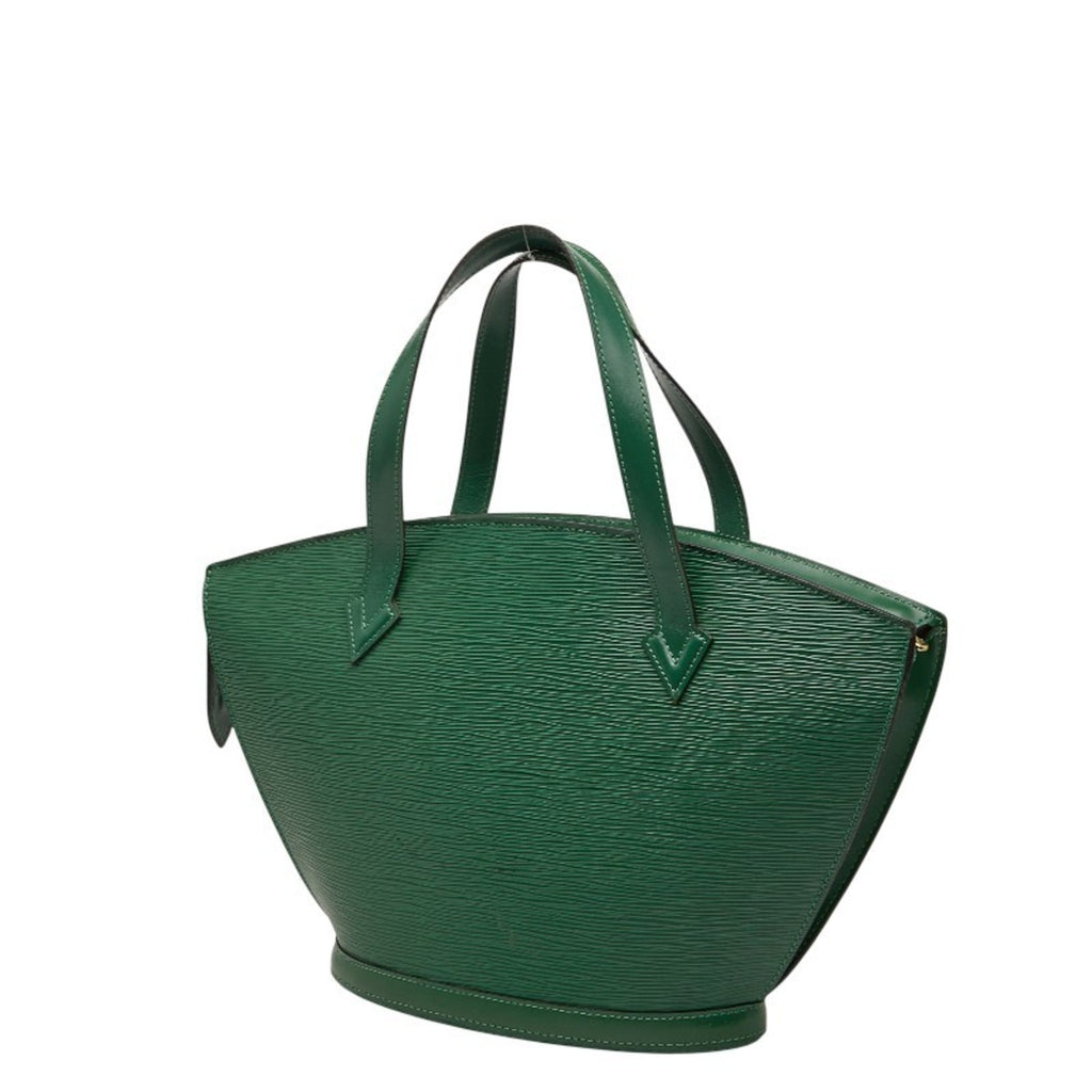 Louis Vuitton Borneo Green Leather Handbag