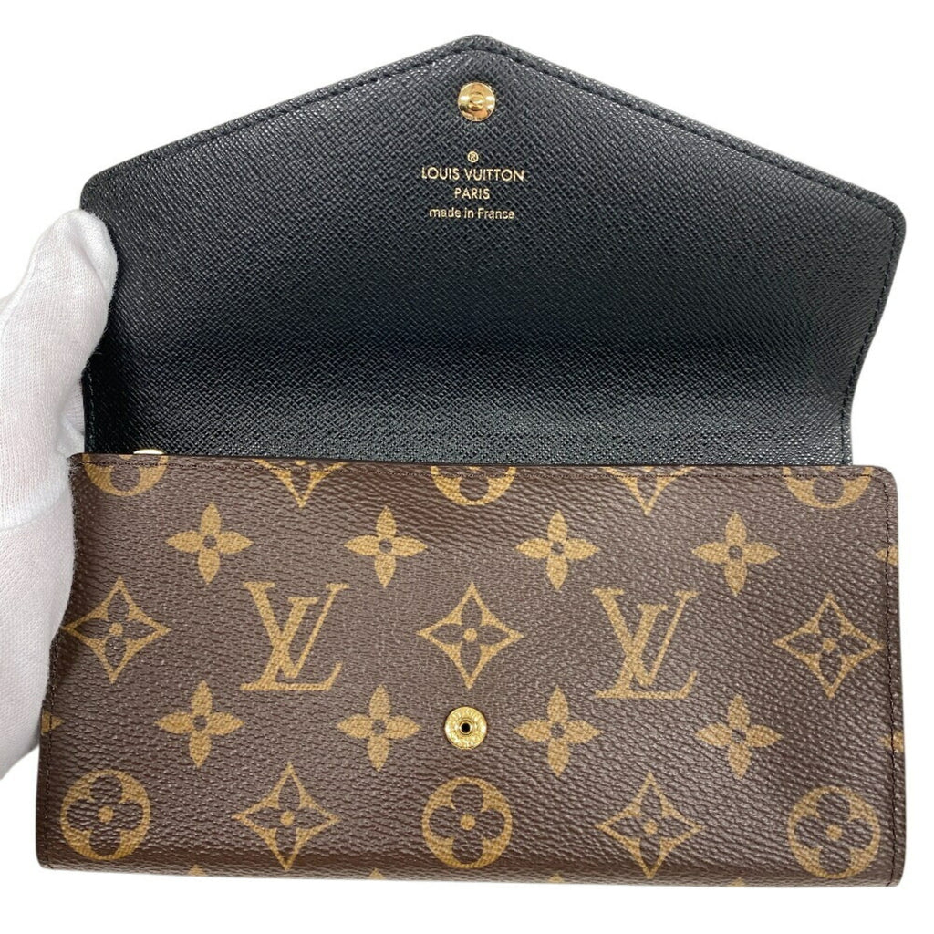 Louis Vuitton Brown Leather Wallet (Tri-Fold)