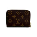 Louis Vuitton Brown Leather Pvc Wallet