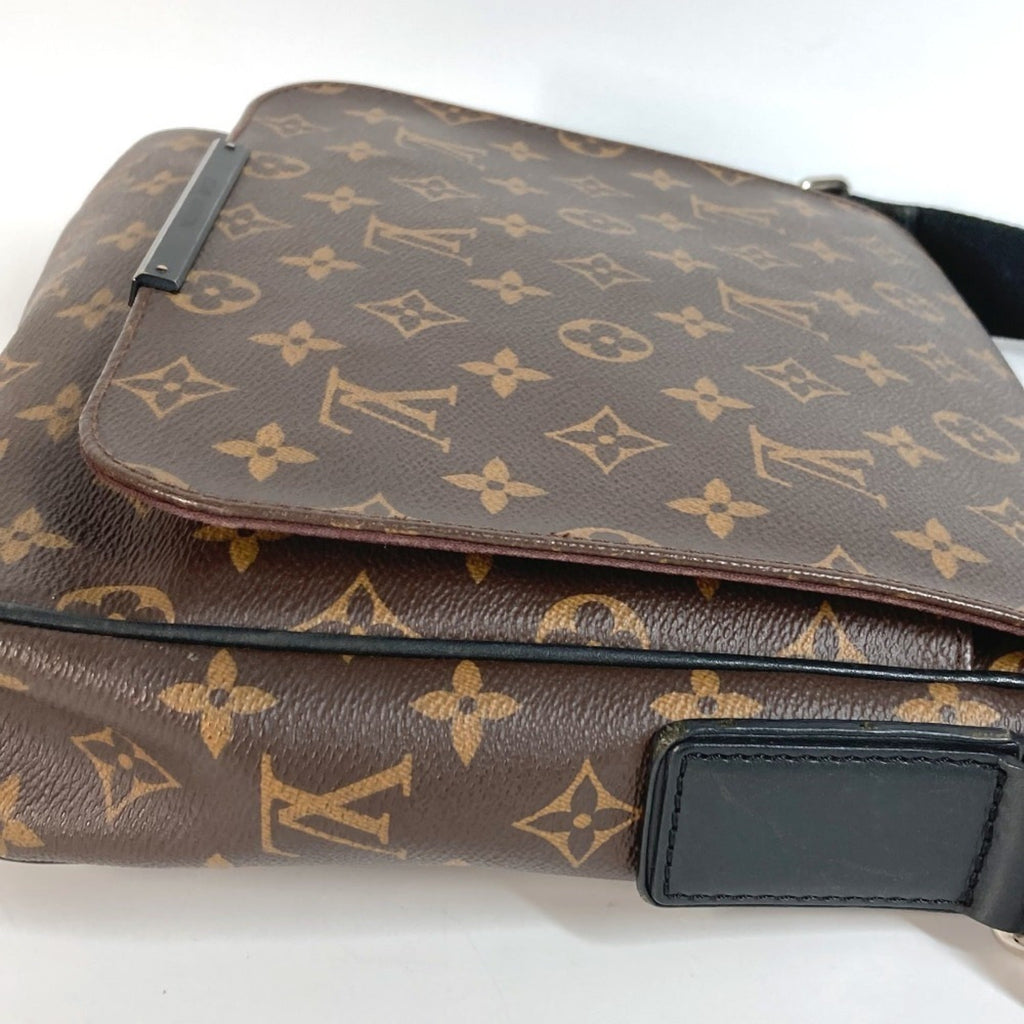 Louis Vuitton Black Brown Monogram Messenger Bag Shoulder Bag