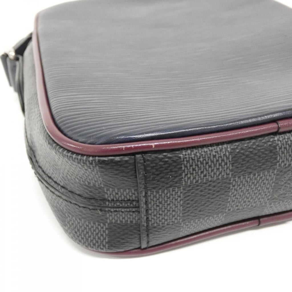 Louis Vuitton Epi Graphite Coated Canvas Leather Shoulder Bag