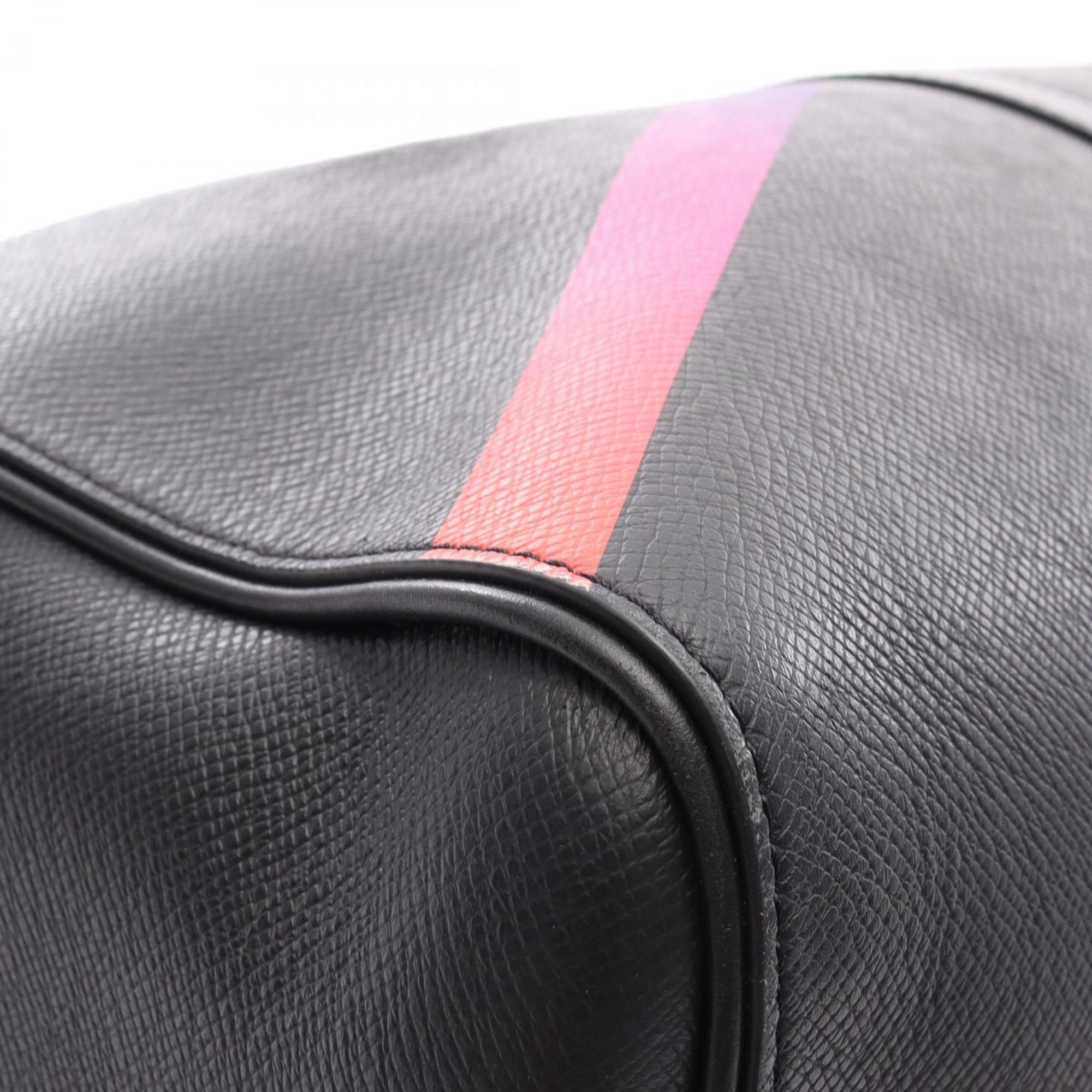 Louis Vuitton Black Multi-Color Noir Leather Boston Bag
