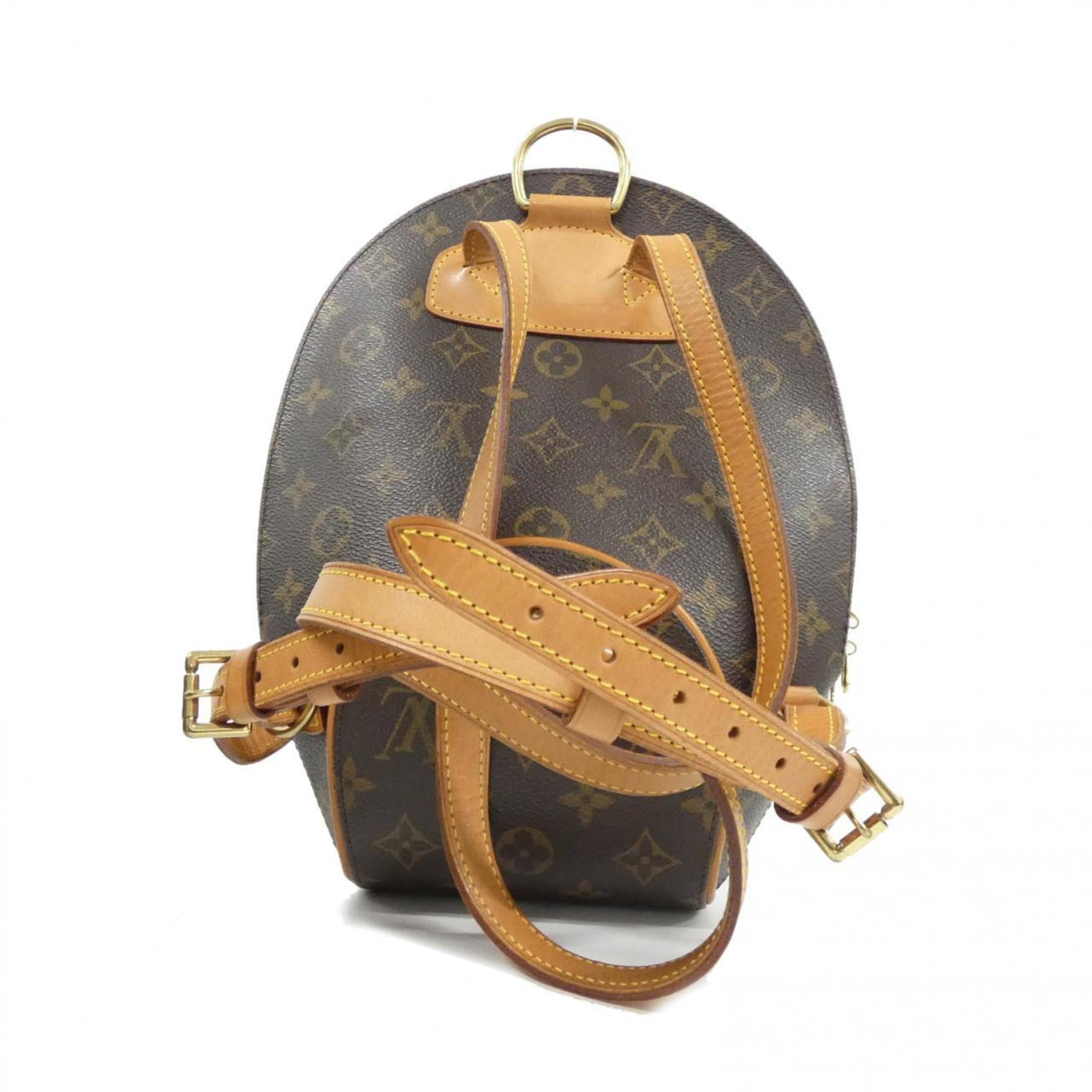 Louis Vuitton Marron Coated Canvas Backpack