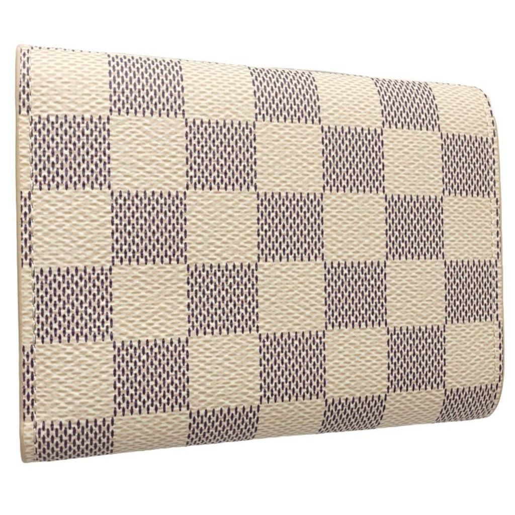 Louis Vuitton Damier Azur Rose Ballerine White Damier Azur Wallet (Tri-Fold)