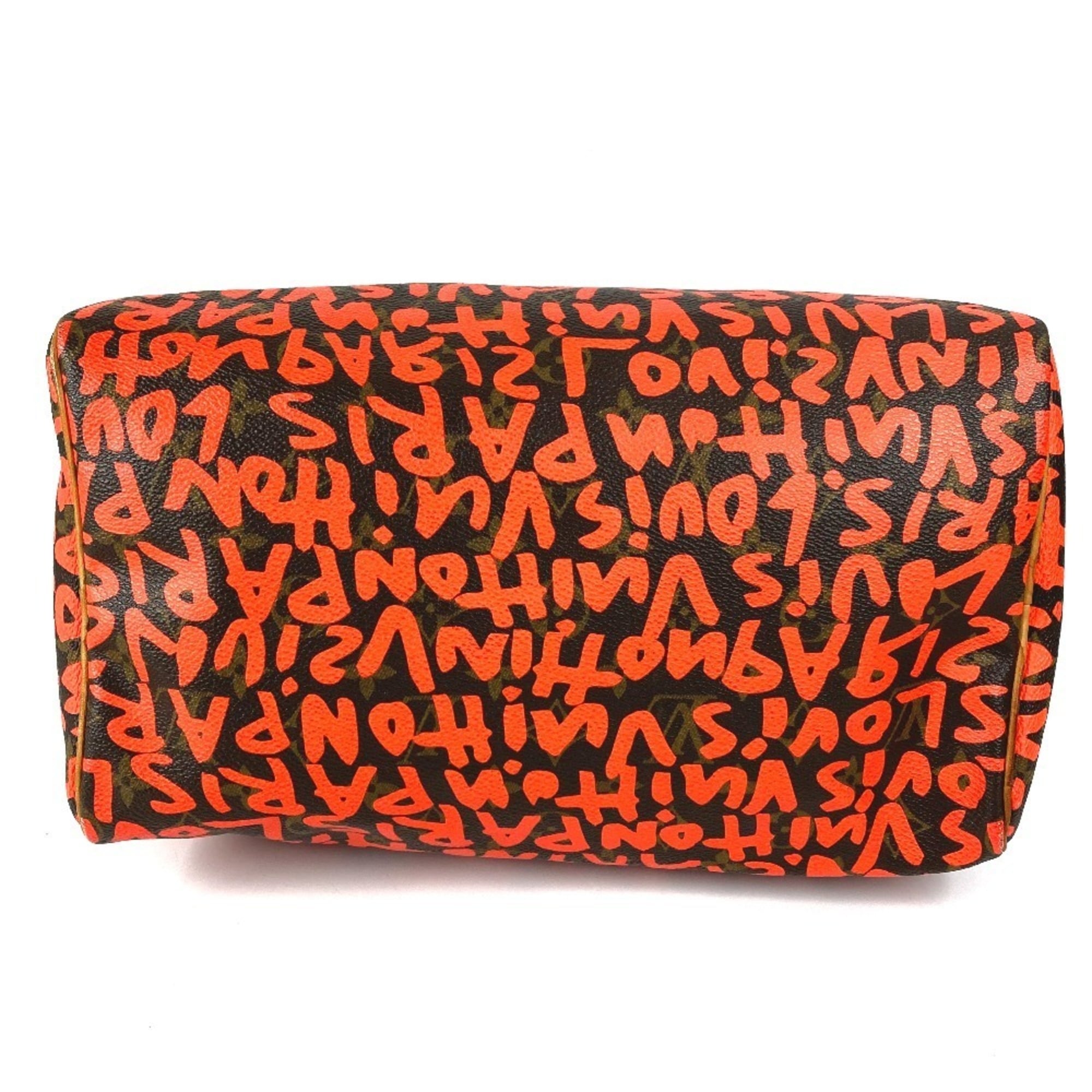 Louis Vuitton Monogram Graffiti Lv Orange Orange Monogram Graffiti Boston Bag Handbag