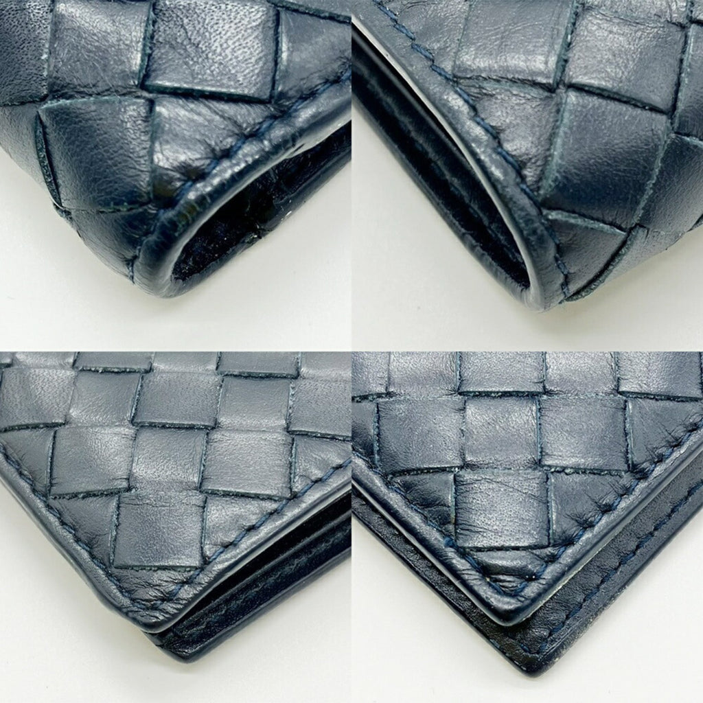 Bottega Veneta Navy Leather Wallet (Bi-Fold)