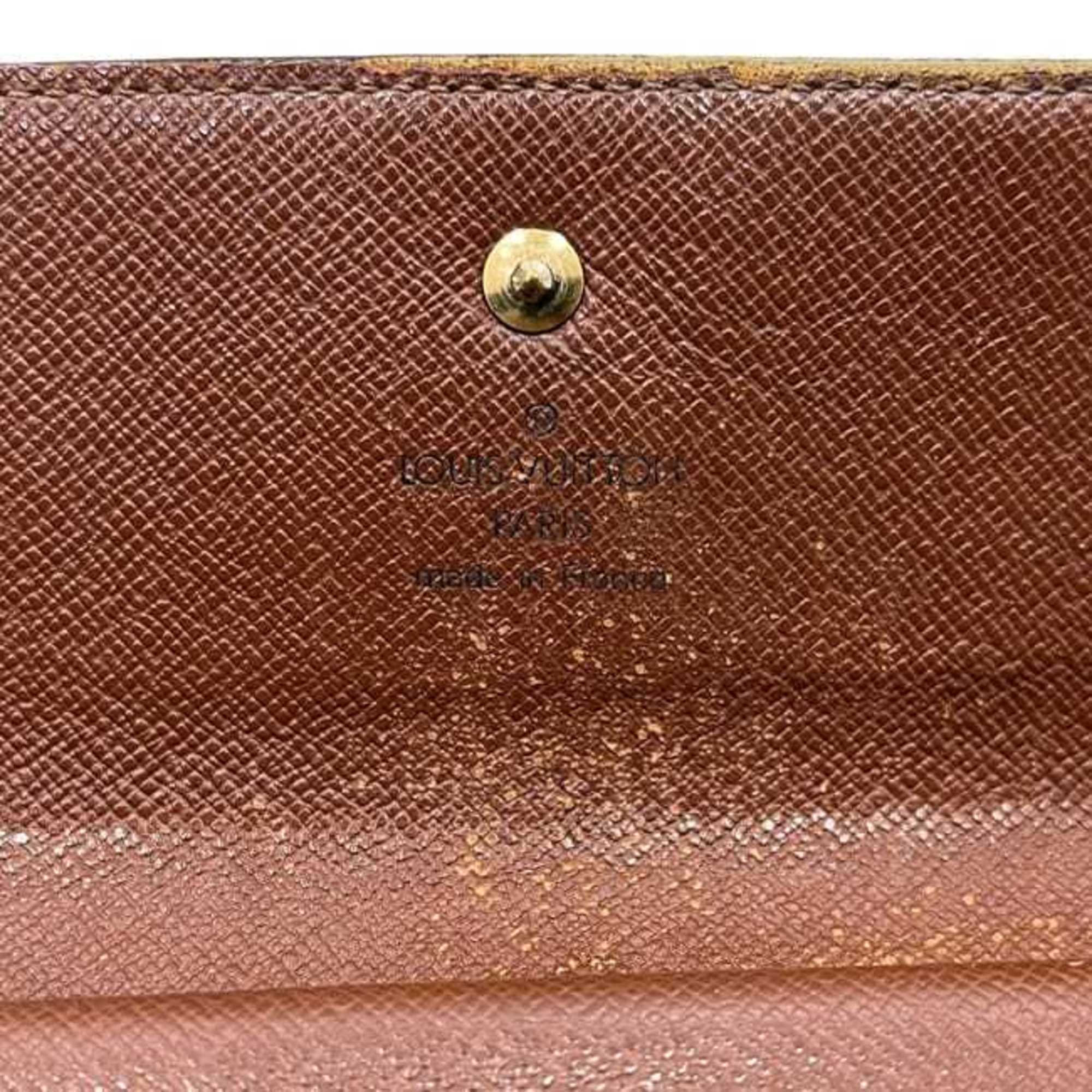 Louis Vuitton Brown Monogram Monogram Long Wallet (Tri-Fold)