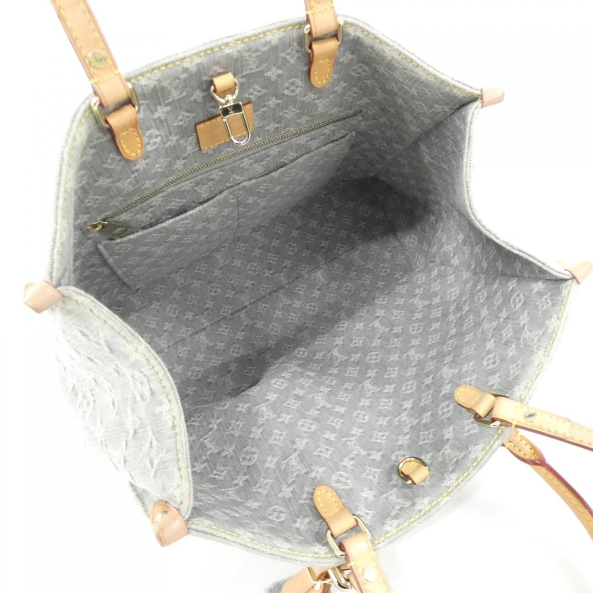 Louis Vuitton Gray Denim Canvas Handbag