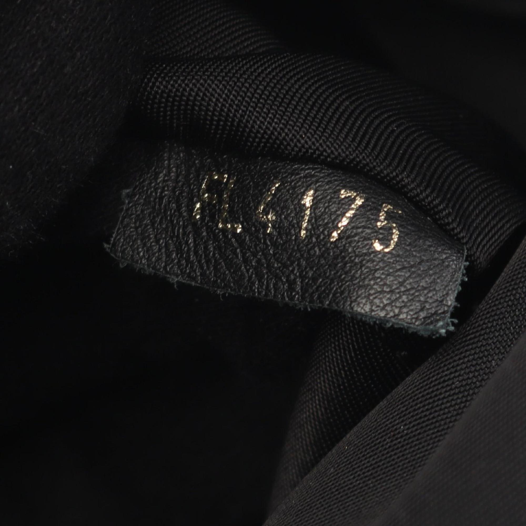 Louis Vuitton Black Brown Monogram Coated Canvas Leather Backpack