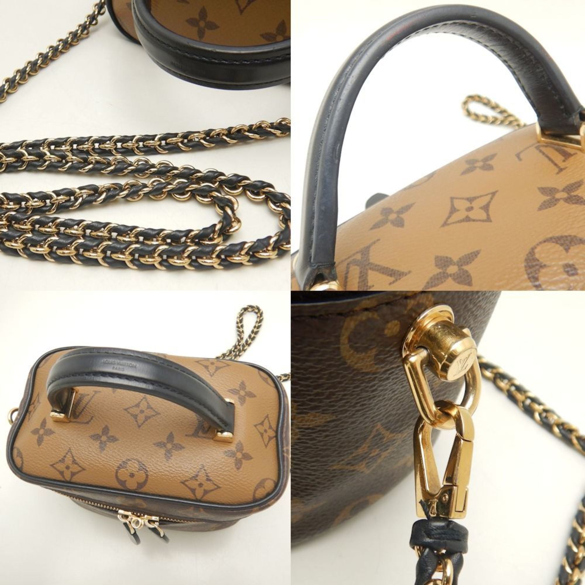Louis Vuitton Brown Pvc Shoulder Bag Vanity Bag