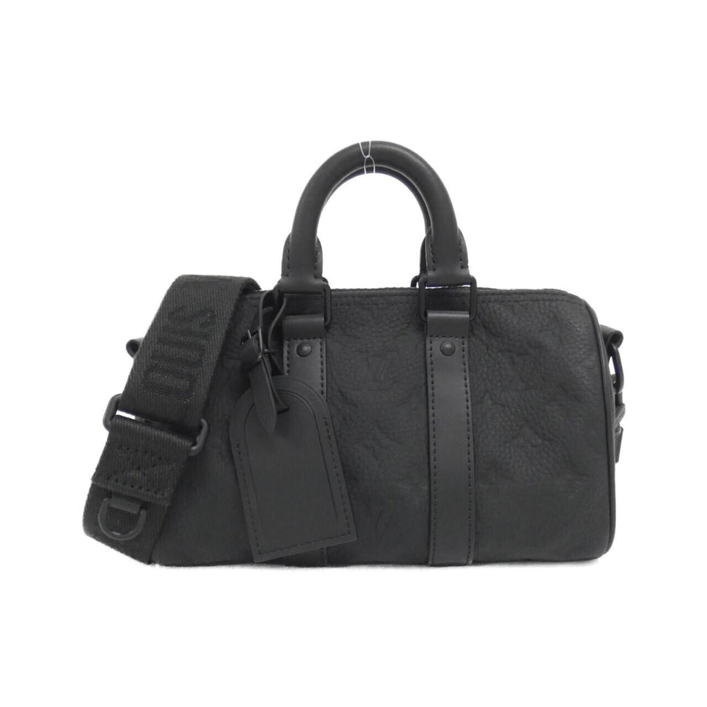 Louis Vuitton Taurillon Black Leather Boston Bag