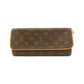 Louis Vuitton Brown Coated Canvas Pochette Shoulder Bag