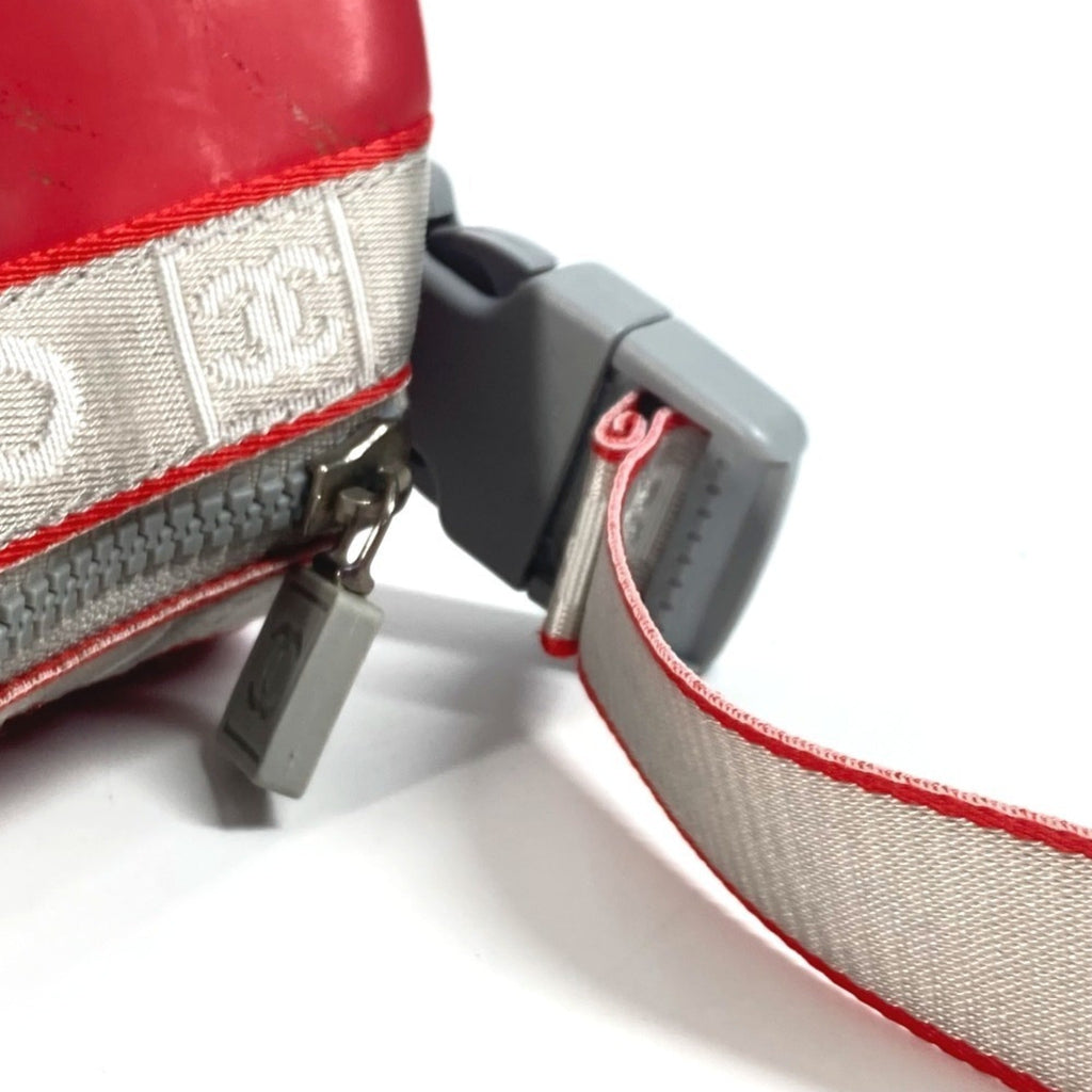Chanel Sport Red Color White Rubber Handbag