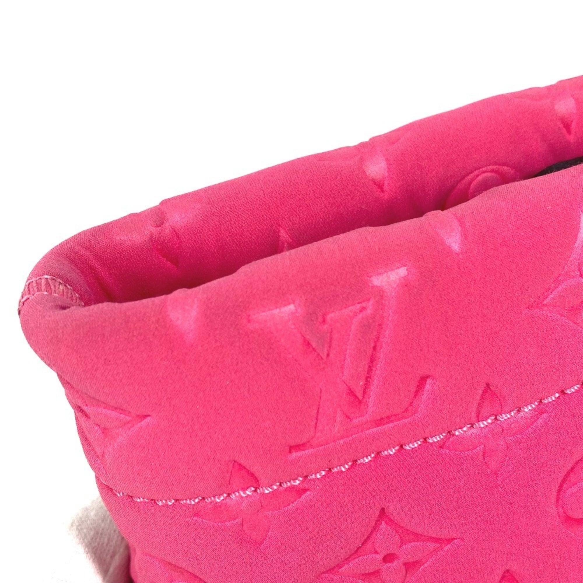 Louis Vuitton Black Galle Monogram Pink Monogram Clutch Bag Pouch