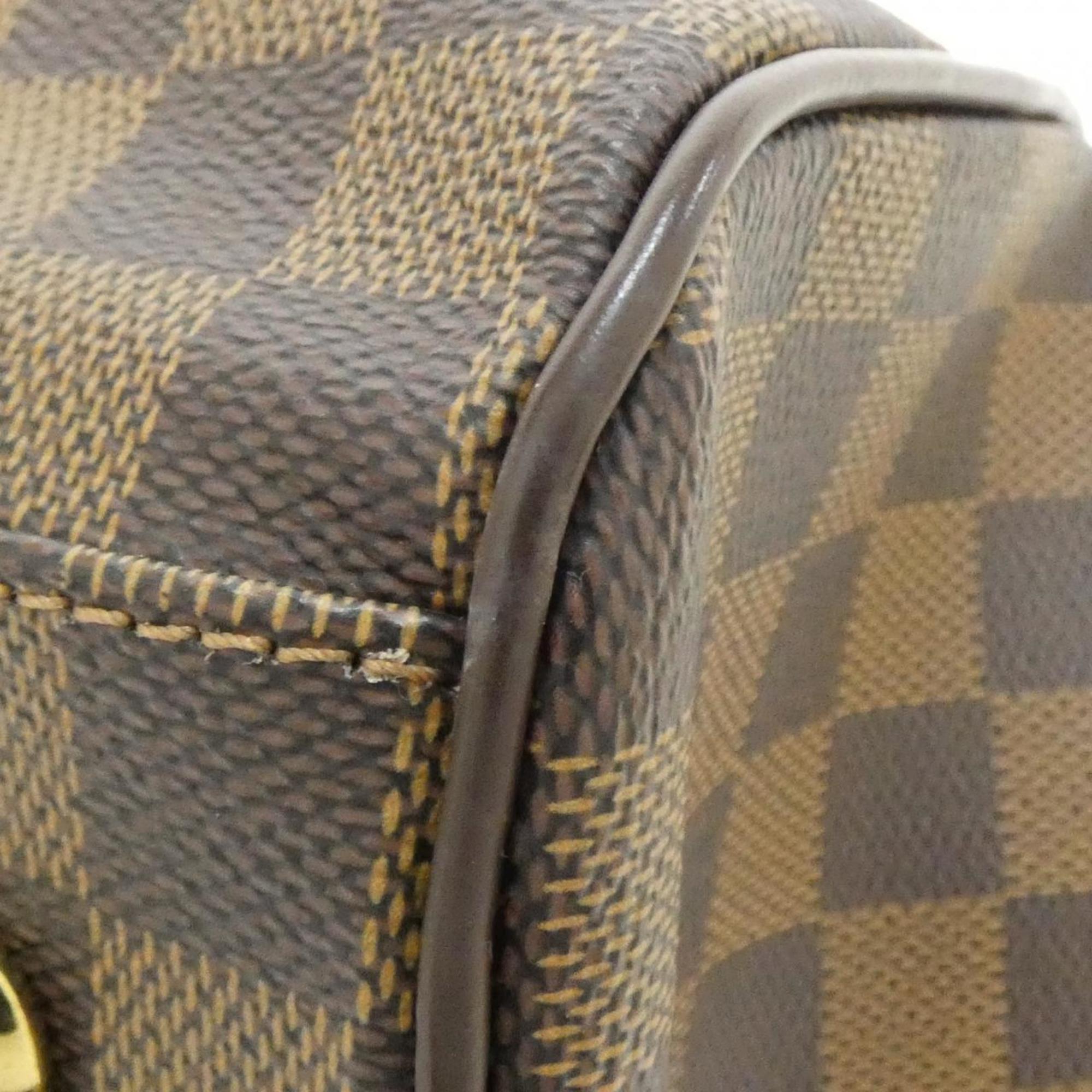 Louis Vuitton Brown Coated Canvas Handbag