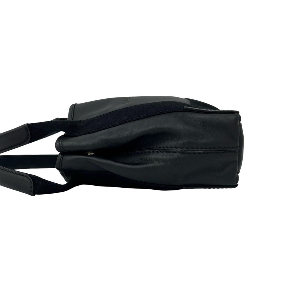 Balenciaga Black Leather Handbag Pouch Shoulder