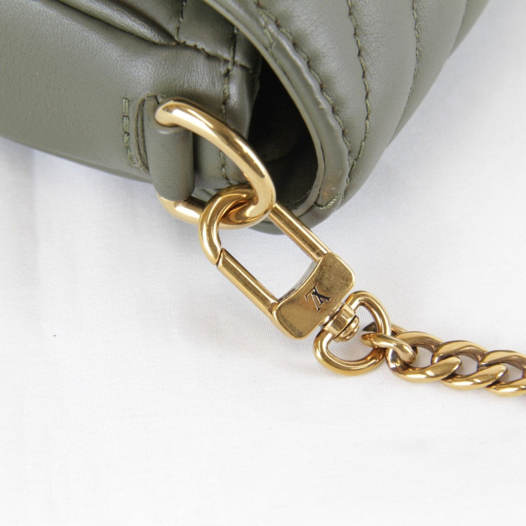 Louis Vuitton Khaki Leather Shoulder Bag