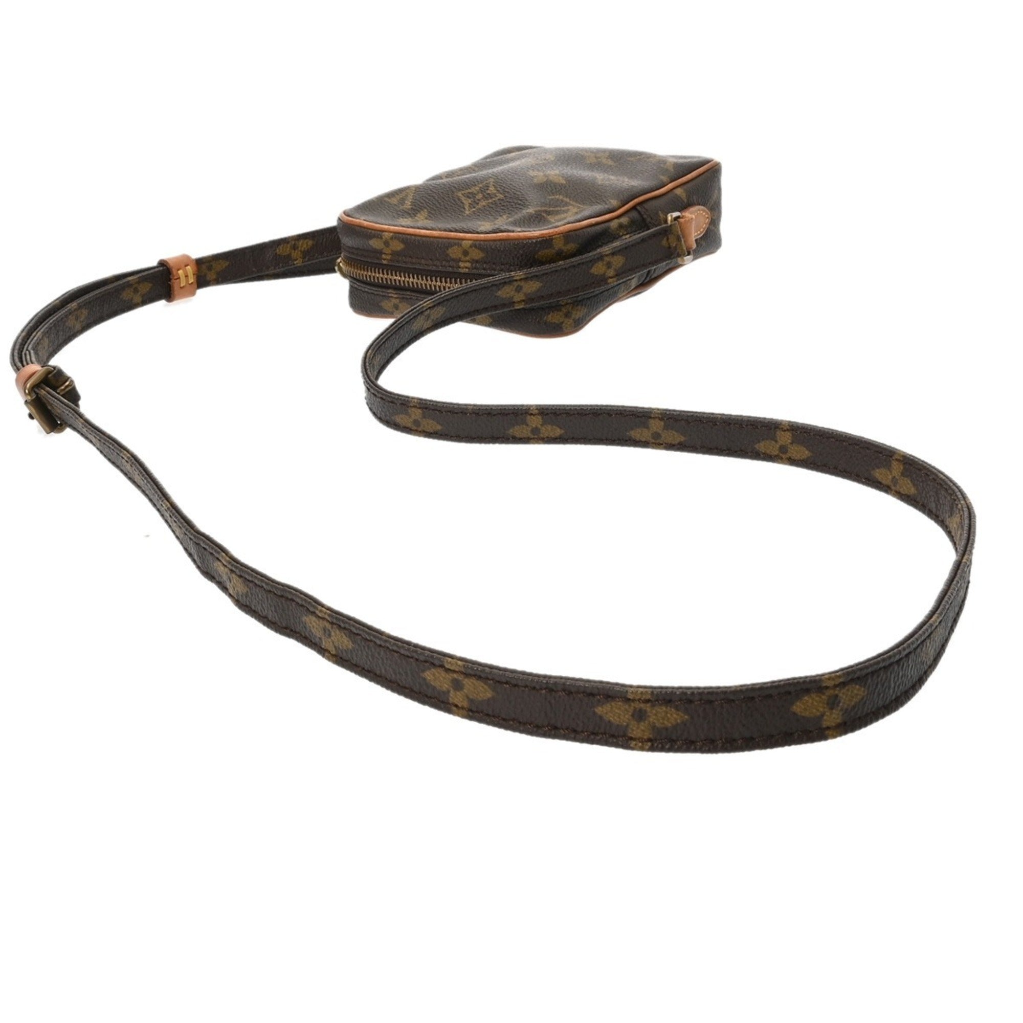 Louis Vuitton Brown Canvas Monogram Shoulder Bag
