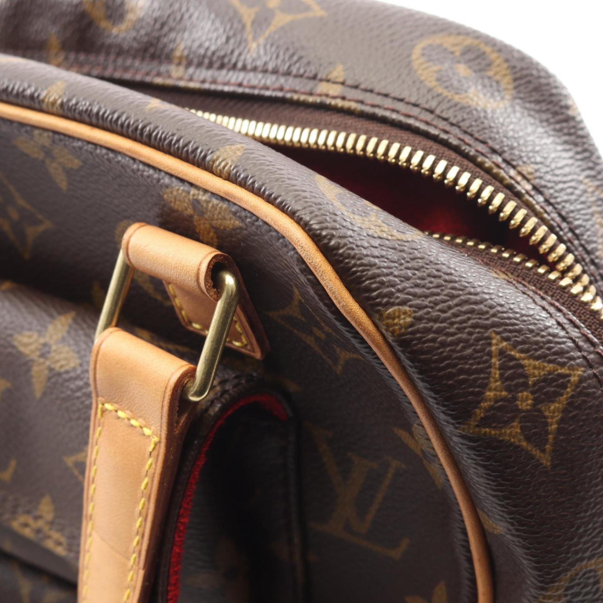 Louis Vuitton Brown Monogram Coated Canvas Leather Handbag