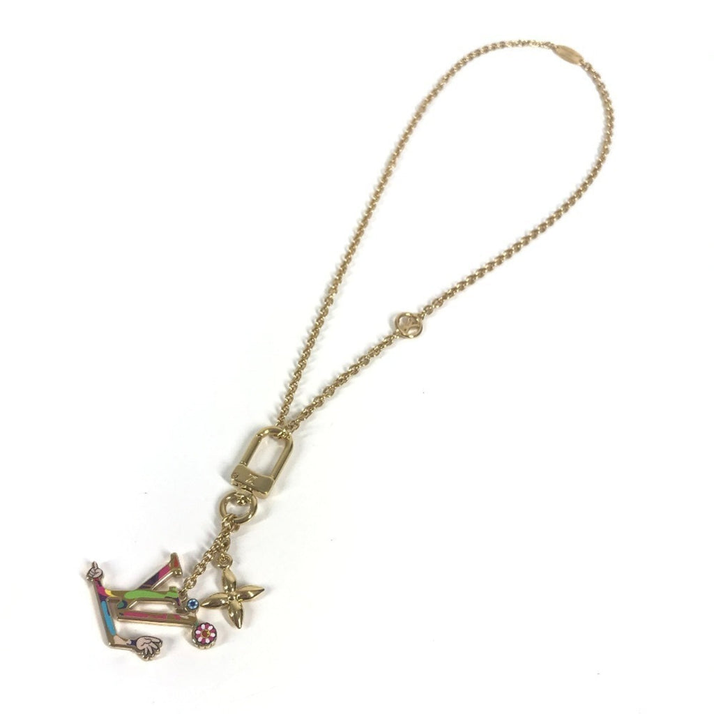 Louis Vuitton Gold Multi-Color Metal Necklace