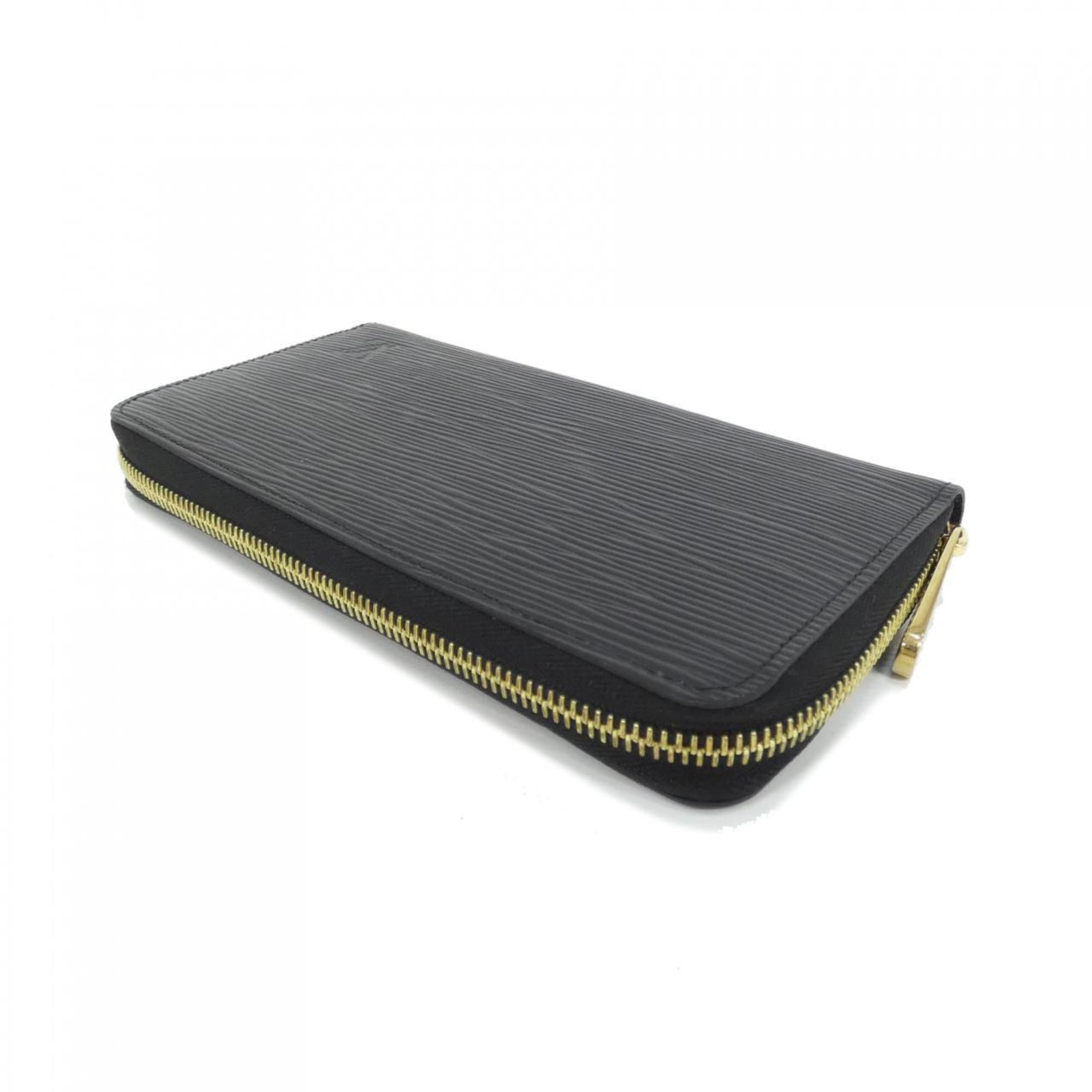 Louis Vuitton Black Leather Long Wallet