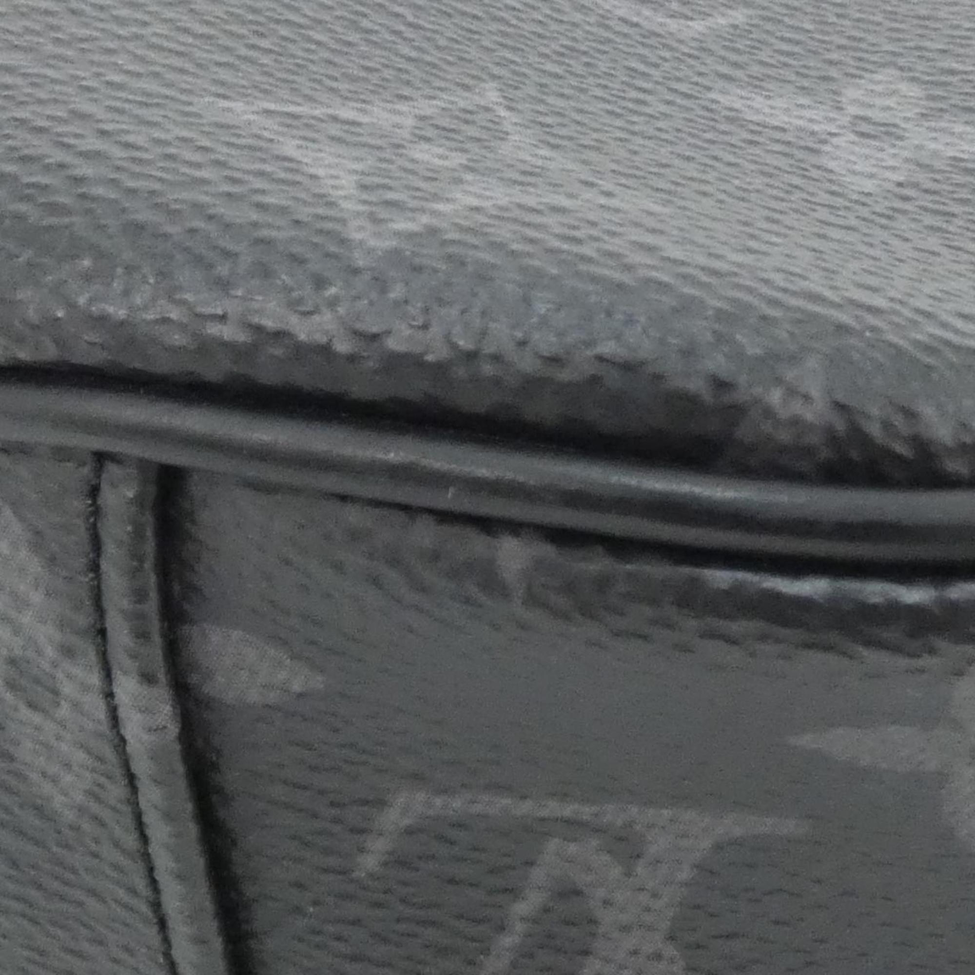 Louis Vuitton Black Coated Canvas Shoulder Bag